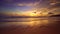 Tropical sea at sunset or sunrise over sea video, The sun touches horizon, Red sky in golden hour amazing seascape,Ocean beach