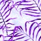Tropical seamless pattern. Watercolor swaying palm