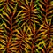 Tropical seamless pattern. Watercolor thorny palm