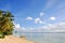 Tropical seascape on a remote island