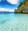 Tropical seashore. Palawan province, Philippines