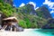 Tropical solitude - white sandy beaches of Philippines, El Nido