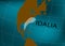 Tropical Storm Idalia in the Gulf of Mexico. Hurricane Idalia. Vector illustration. EPS 10