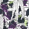 Tropical, stripe, animal motif. Seamless pattern