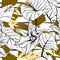 Tropical, stripe, animal motif. Seamless pattern