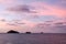 Tropical sunrise at Mayotte island
