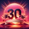 Tropical Sunset 30th Celebration Banner