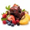 Tropical Symbolism: Berry Fudge Layered Chocolate Fruit Bars