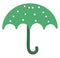 Tropical umbrella, icon