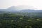 Tropical valley with high mountains