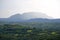 Tropical valley with high mountains