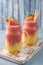 Tropical watermelon pineapple smoothie