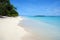 Tropical white sand beach with turquoise water