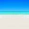 Tropical white sandy beach and turquoise clear ocean water background