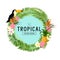 Tropical Wreath Vector