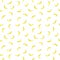 Tropical yellow banana seamless pattern on white background. Vector illustration