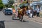 Trotting cart in Bourton on Water High street