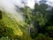 Trou de Fer or Iron hole, the highest french waterfall in the middle of a primary forest of bebour in Reunion