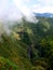 Trou de Fer or Iron hole, the highest french waterfall in the middle of a primary forest of Bebour in Reunion