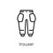 Trouser icon from Clothes collection.