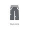 Trouser icon. Trendy Trouser logo concept on white background fr