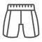 Trousers line icon, clothing and fashion, pants sign, vector graphics, a linear pattern on a white background.