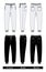 Trousers pants men black and white