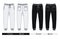 Trousers pants men Front and Back