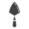 Trowel glyph icon, build and repair, bricklayer