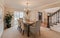 Troy, Michigan - USA - January 8-2021: Dining room has been staged in a new home for sale
