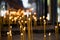 Troyan Monastery candles on sand