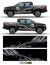 Truck 4 wheel drive and car graphic vector. Splash pattern abstract lines with black background design for vehicle sticker wrap