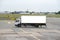Truck on airport runway