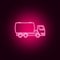 truck auto barrel neon icon. Elements of Transport set. Simple icon for websites, web design, mobile app, info graphics