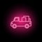 Truck, cargo neon icon can be used to illustrate topics about SEO optimization, data analytics, website performace - Vector