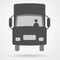 Truck cargo web icon