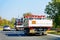 Truck carrying cisterns in the highway road in Slovenia