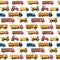 Truck Cars Seamless Pattern Background Vector Illustration