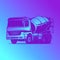 truck cemente mixer concrete illustration