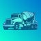 truck cemente mixer concrete illustration