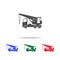 Truck Crane Silhouette icons. Elements of transport element in multi colored icons. Premium quality graphic design icon. Simple