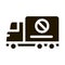 Truck Cross Mark Icon Vector Glyph Illustration