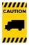 Truck Crossing Sign On White Background
