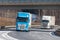 Truck from a czech forwarder drives on german motorway