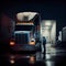 Truck Driver Loading Semi, Made with Generative AI