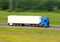 Truck driving on a road