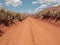 Truck driving towards camera on dry dusty road