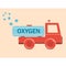 Truck erythrocyte carries oxygen
