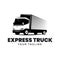 Truck express delivery logo vector illustration