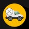 Truck free delivery icon tool